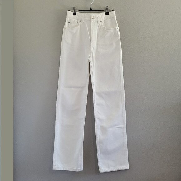 Filippa K | Eliza Jeans | High Waisted Straight Leg in color White Chalk - Picture 1 of 10